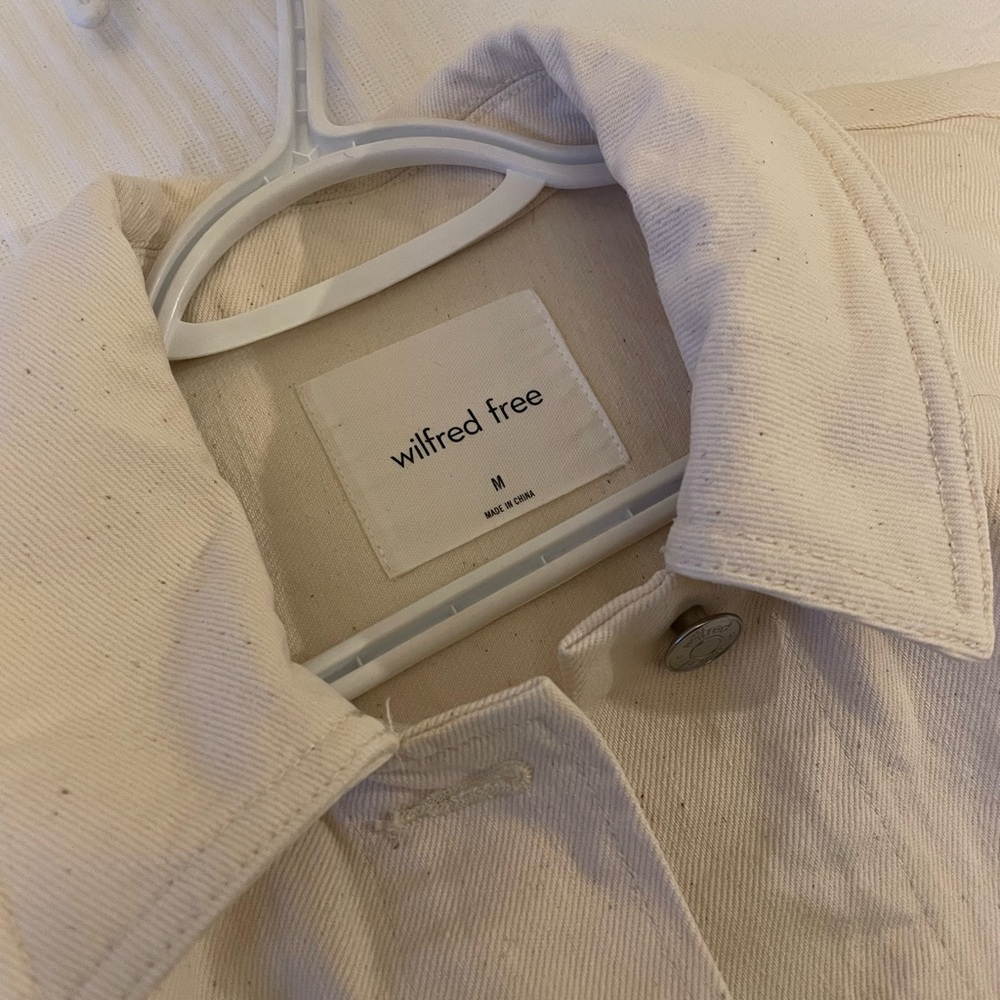 Aritzia - Wilfred Free Carina Beige Denim Jacket - Medium